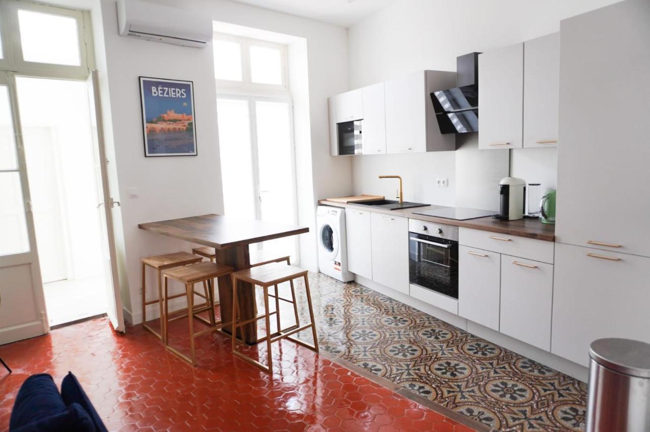 Bright And Modern 3-Bedroom Apartment, 90M2 With Air Condition, In Béziers Exterior foto