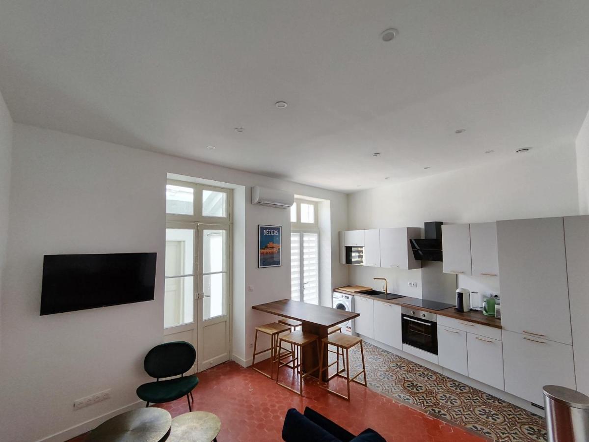 Bright And Modern 3-Bedroom Apartment, 90M2 With Air Condition, In Béziers Exterior foto