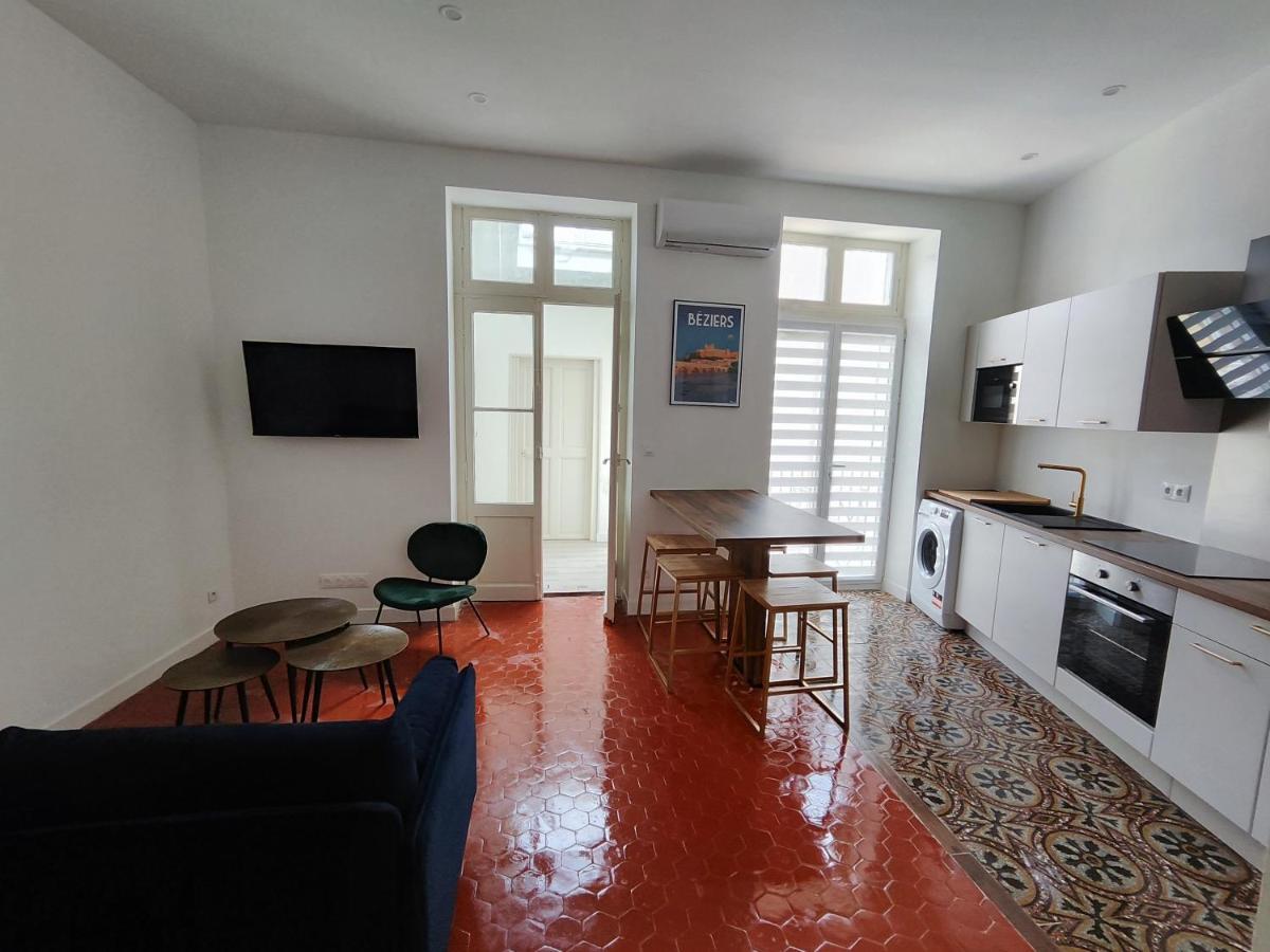 Bright And Modern 3-Bedroom Apartment, 90M2 With Air Condition, In Béziers Exterior foto
